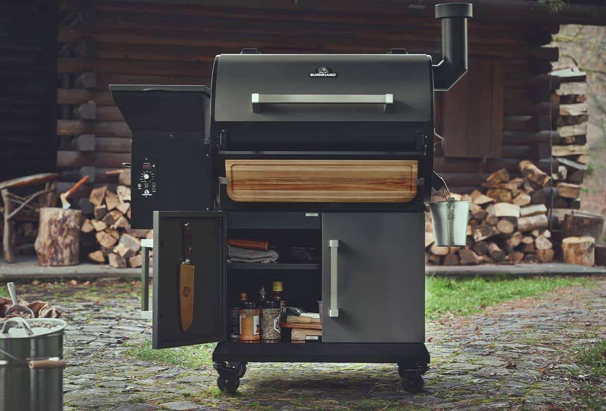 Burnhard Flint pellet smoker barbecue