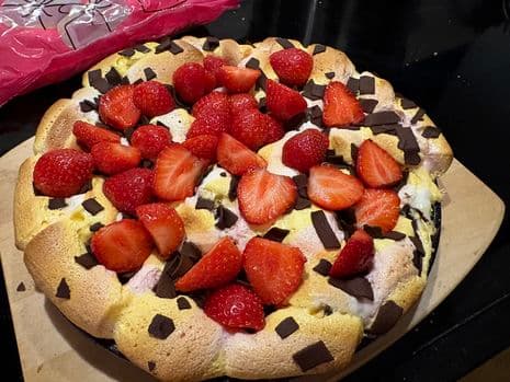 Smores met aardbeien